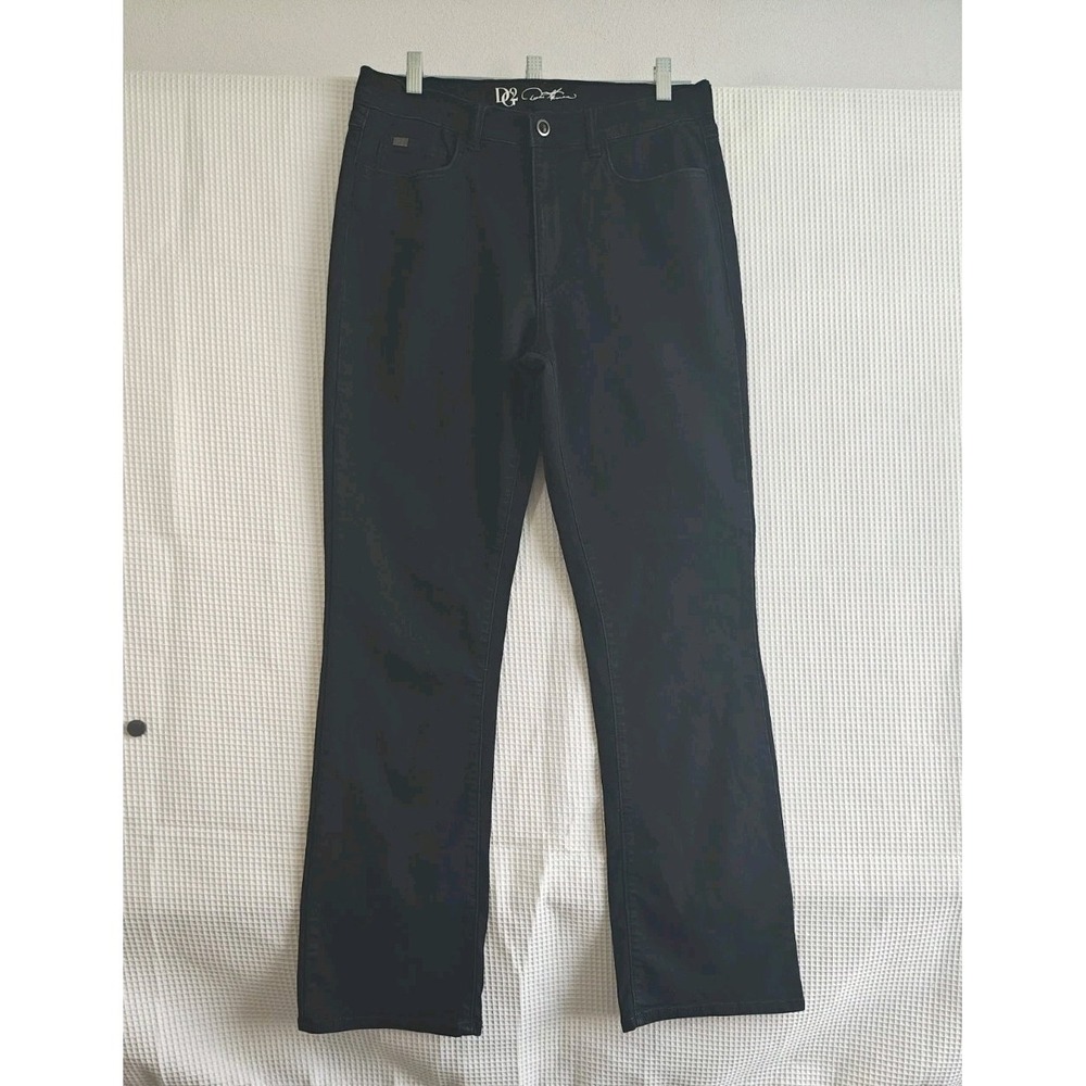 DG2 Doncaster Curvy Fit Black Jeans Womens 8 Stretch Straight Leg Rhinestone